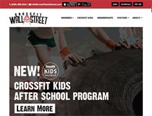 Tablet Screenshot of crossfitwallstreet.com